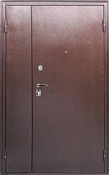 Входная двустворчатая дверь с МДФ антик капучино